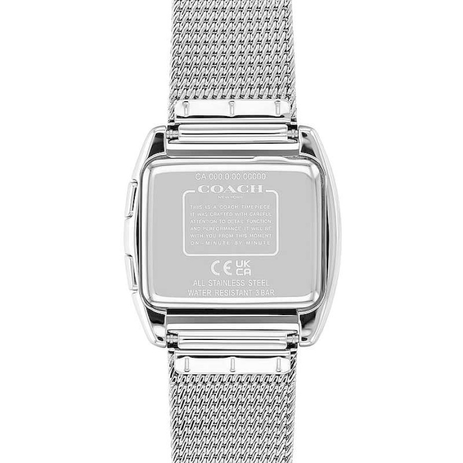 Coach Ladies' Coach Darcy Multi-Colored Rainbow Crystal Digital Mesh Watch (Model: 14504237) Watches