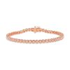 Zales 1 Ct. T.W. Diamond Cushion-Shaped Frame Tennis Bracelet In 10K Rose Gold Bracelets