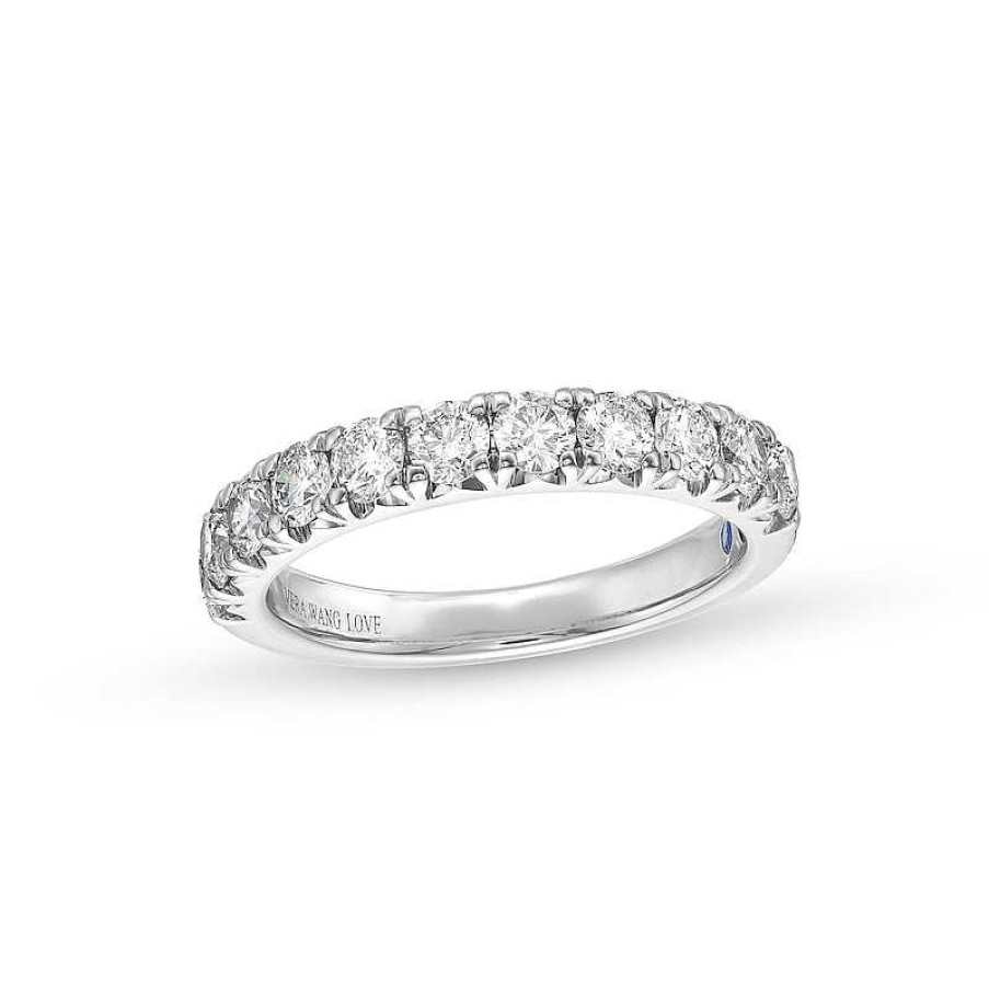 Zales Vera Wang Love Collection 1 Ct. T.W. Diamond Eleven Stone Anniversary Band In 14K White Gold (I/Si2) Rings