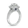 Zales Vera Wang Love Collection 1-3/4 Ct. T.W. Diamond Double Cushion Frame Engagement Ring In 14K White Gold Rings