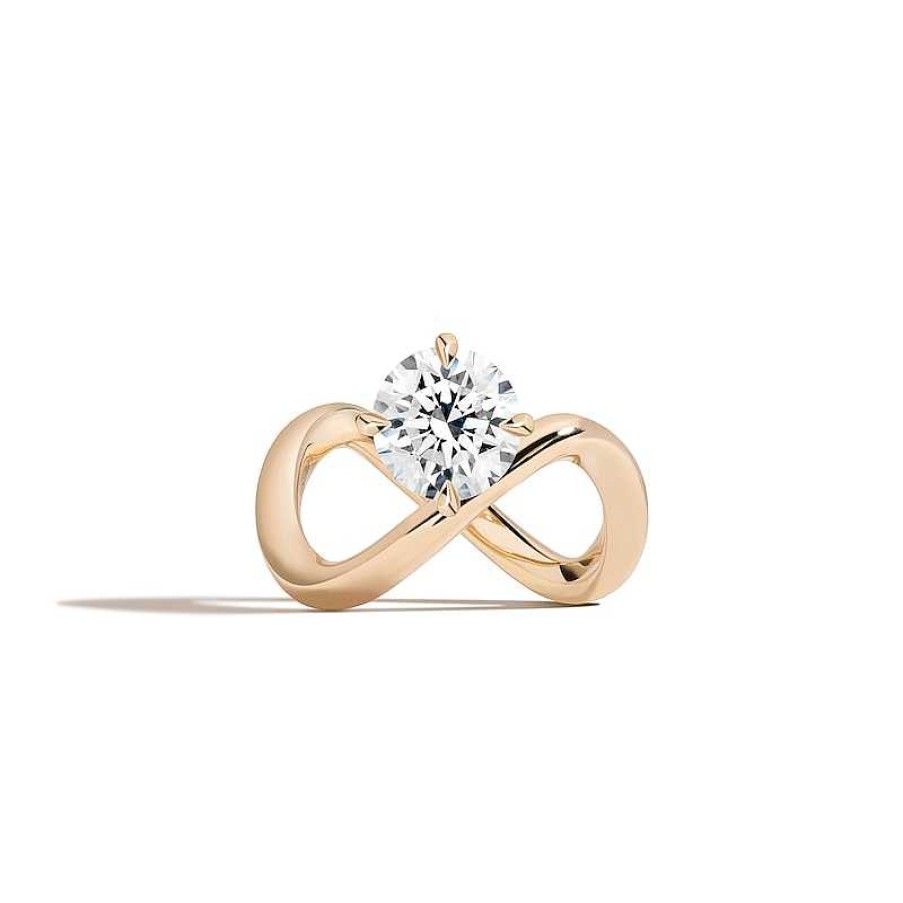 Zales Zales X Shahla 2 Ct. Certified Lab-Created Diamond Solitaire Infinity Engagement Ring In 14K Gold (F/Vs2) Rings