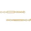 Zales Paper Clip Link And Rolo Chain Bracelet In Hollow 10K Gold - 7.5" Bracelets