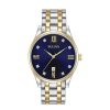 Bulova Men'S Bulova Diamond Accent Two-Tone Watch With Blue Dial (Model: 98D130) Watches