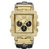 JBW Men'S Jbw Phantom Chronograph 2-3/8 Ct. T.W. Diamond And Crystal 18K Gold Plate Strap Watch (Model: Jb-6215-238-G) Watches