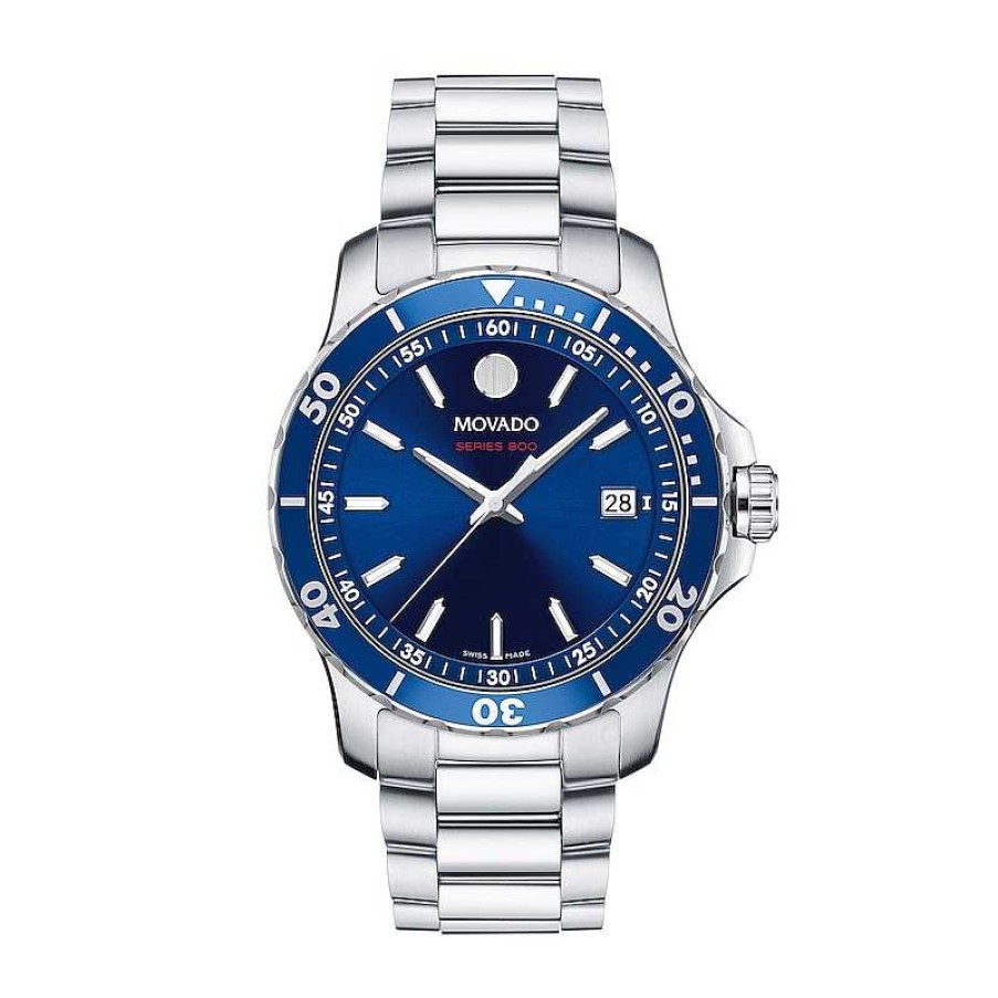 Movado Men'S Movado Series 800® Performance Steel Watch With Blue Dial (Model: 2600137) Watches