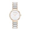 Calvin Klein Ladies' Calvin Klein Crystal Accent Two-Tone Ip Watch With White Dial (Model: 25200139) Watches