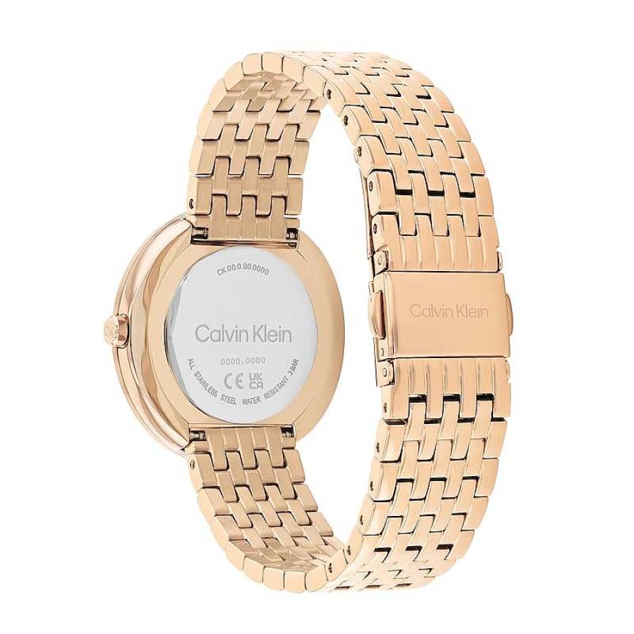 Calvin Klein Ladies' Calvin Klein Rose-Tone Ip Watch With Mother-Of-Pearl Dial (Model: 25200322) Watches