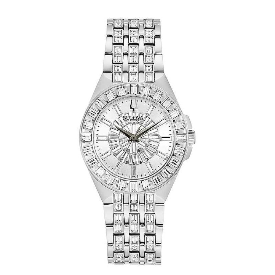 Bulova Ladies' Bulova Phantom Crystal Accent Watch With Silver-Tone Dial (Model: 96L278) Watches