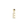 Zales Pdpaola At Zales Cubic Zirconia Letter "E" Initial Bead Charm In Sterling Silver With 18K Gold Plate Necklaces